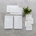 thumbnail image 1 of Fabstyles 8 Pieces Solid 600 GSM Cotton Bath Towels, 27" x 52", White, 1 of 2