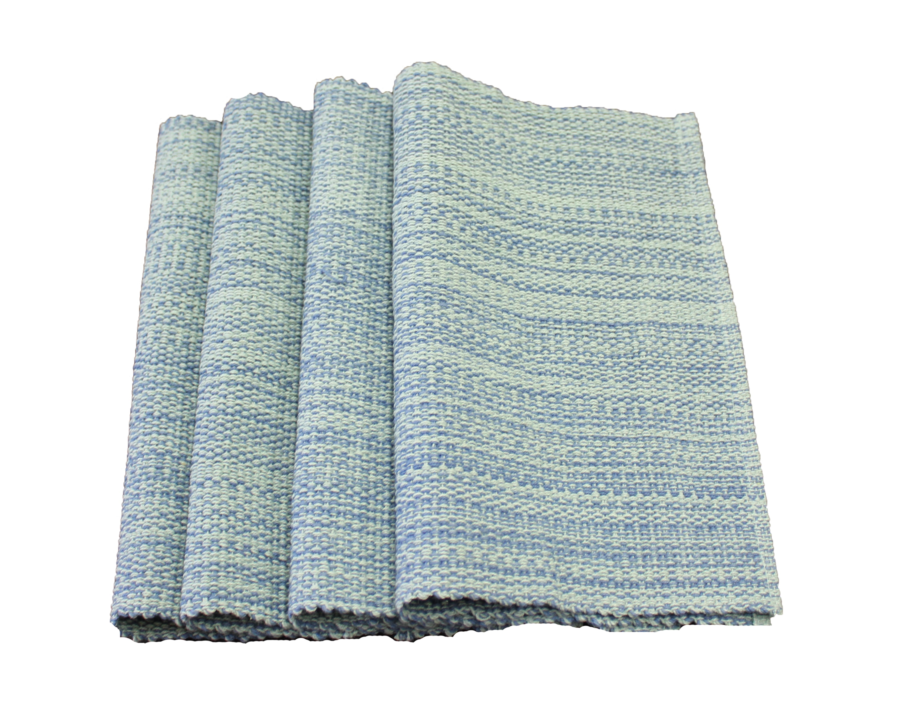 Sky Blue Handwoven Cotton Rectangle Placemat Set