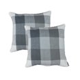thumbnail image 1 of Fabstyles Herringbone Check Cushion Set of 2 with Poly-Insert Included, 1 of 2