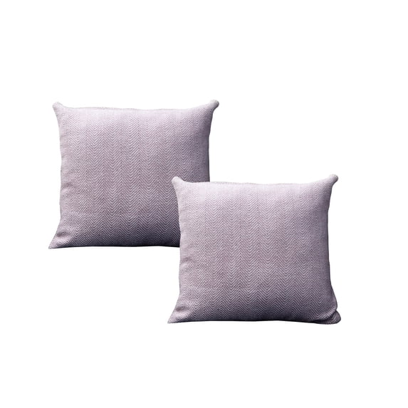 Fabstyles Herringbone Stripe Cushion Set of 2 with Poly-Insert Included