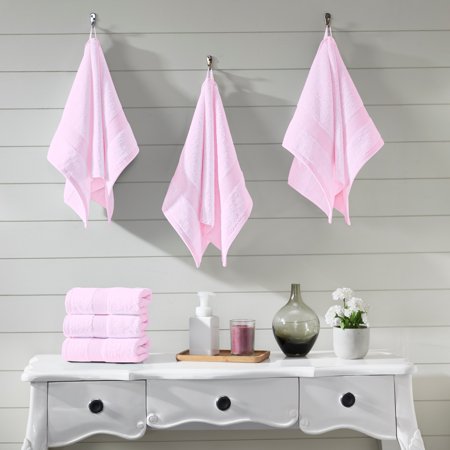 Fabstyles Luxury Hand Towels 16 x 28 Inches Set of 6 - 16x28 Blush