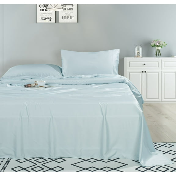 Fabstyles Metro 100% Viscose 4 Piece Sheet Set Silky Soft and Breathable