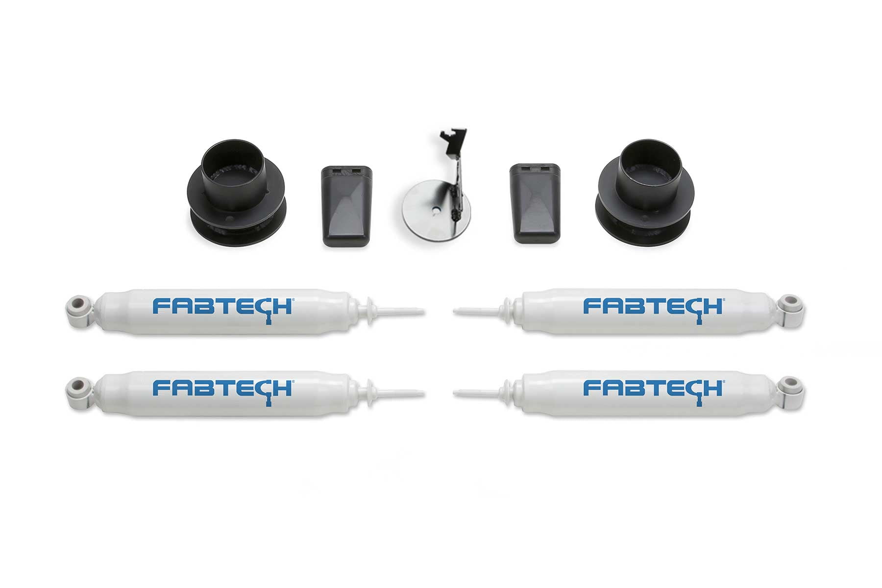 Fabtech 2.5 in. COIL SPCR KIT W/PERF SHKS 2019-21 RAM 2500 4WD