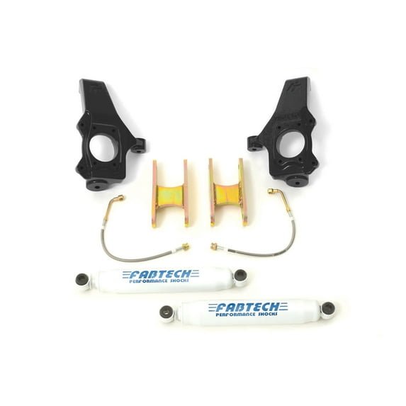 Fabtech 3" SPINDLE SYS W/PERF SHKS 04-08 GM COLORADO/CANYON 2WD Fits select: 2004-2008 CHEVROLET COLORADO, 2004-2008 GMC CANYON