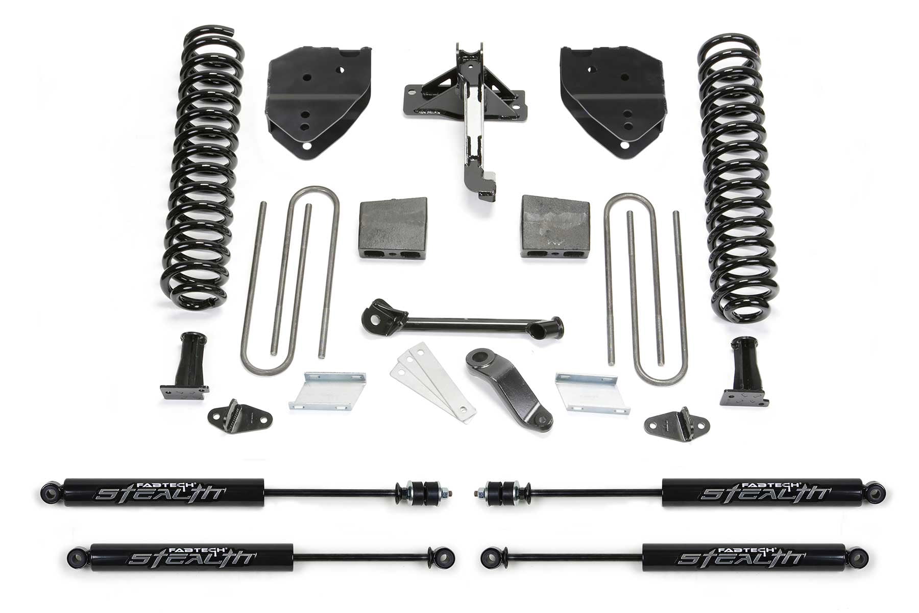 Fabtech 4" BASIC SYS W/STEALTH 17-21 FORD F250/F350 4WD DIESEL Fits select: 2017-2021 FORD F250 SUPER DUTY, 2017-2021 FORD F350 SUPER DUTY