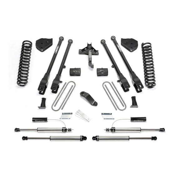 Fabtech 6" 4LINK SYS W/COILS & 2.25 DL RESI FRT AND DL RR SHKS 17-21 FORD F250/350 4WD G Fits select: 2017 FORD F250 SUPER DUTY, 2017 FORD F350 SUPER DUTY