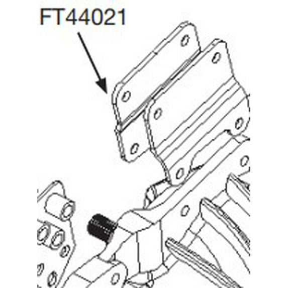 Fabtech Diff Mount Driver Outside