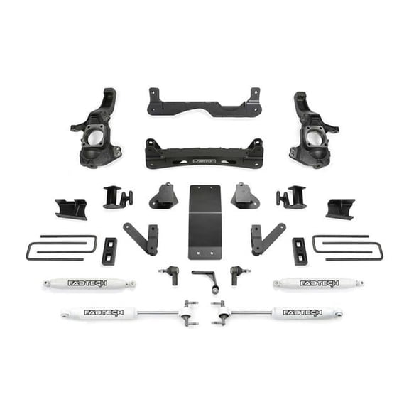 Fabtech K1200 4 in. Performance Lift System with Shocks for 2020-2023 GM 2500HD 4WD
