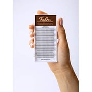 Fabu Eyelash Extensions Russian Volume Premade 2D Fans, Thickness/Diameter 0.12, D Curl, ONE LENGTH PER TRAY 9mm