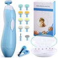 thumbnail image 1 of Fabulas Baby Nail File Electric Nails Trimmer with Light for Infant Kids, Blue, 1 of 7