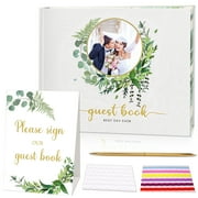 Fabulas Wedding Guest Book, 8 x10” Personalized Guest Book for Wedding Reception Baby Bridal Shower Birthday Graduation Party