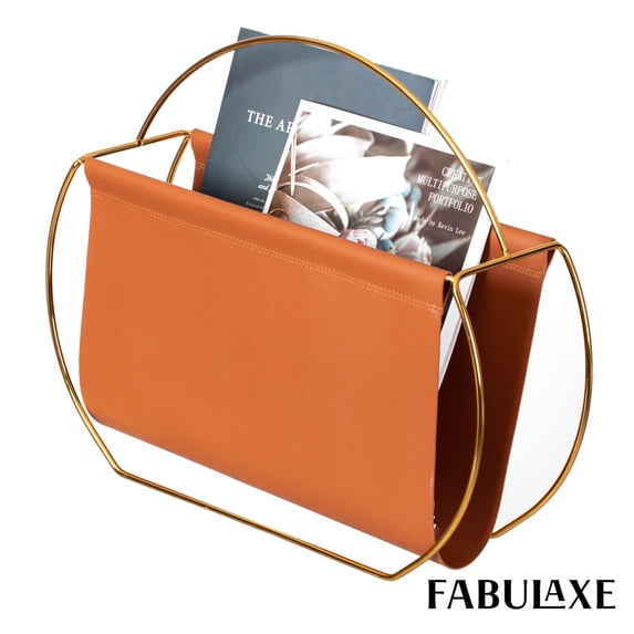 Fabulaxe 16-Inch Magazine Holder, Letter and Document Organizer for Desktop and Home Office – for Organizing Books, Newspapers, and Swaddle Blankets - for Nursery Schools, Dorm Rooms and Farmhouses