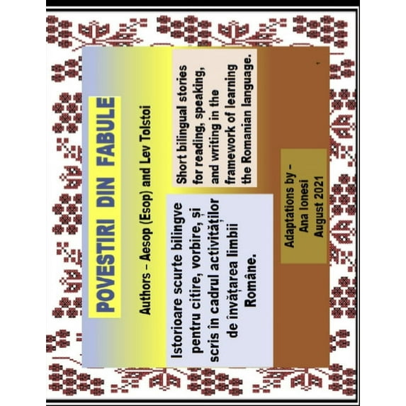 Fabule Bilingve - Română și Engleză: Bilingual Fables - Romanian and English (Paperback)