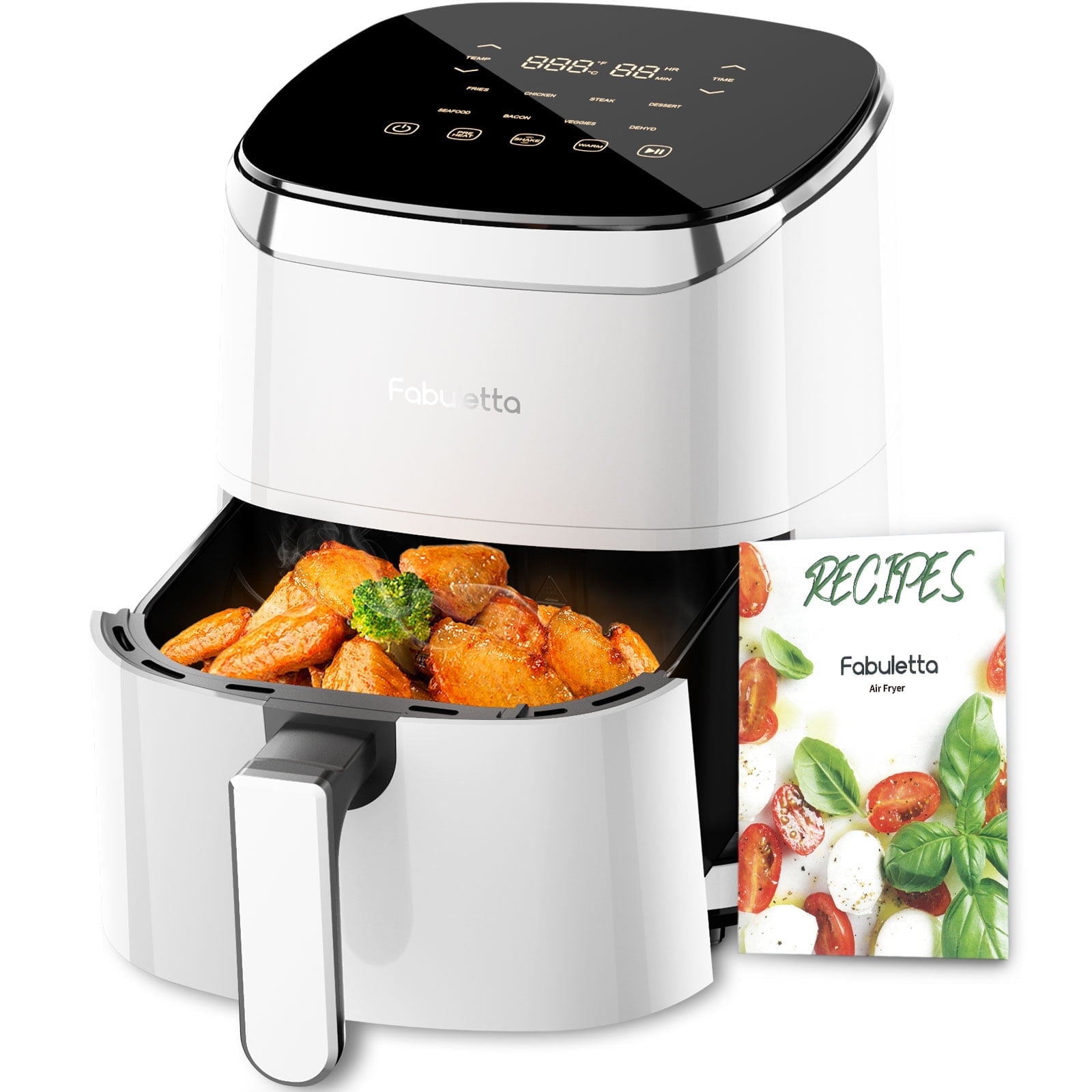 Fabuletta AirFryer 5,7 Litri 11-in-1 - Friggitrice Ad Aria Con Touch Screen LED - 1750W, Riscaldamento Veloce 230°C, Cestello Lavabile In Lavastoviglie - 4