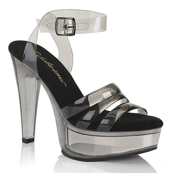 Fabulicious MARTINI-505 Women's 5" Heel Platform Triple Jelly Band Wrap Around Ankle Strap Sandals Shoes