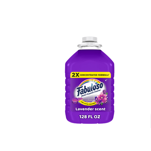 Fabulos 2X Multi-Purpose Cleaner, No Rinse Floor Cleaner, Lavender Scent, 128 fl oz