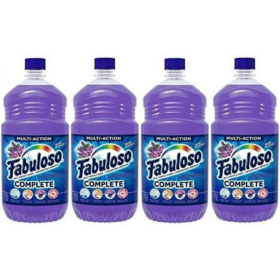 Fabuloso Complete Antibacterial All-Purpose Household Cleaner, Lavender - 48 Oz. (4 Pack)