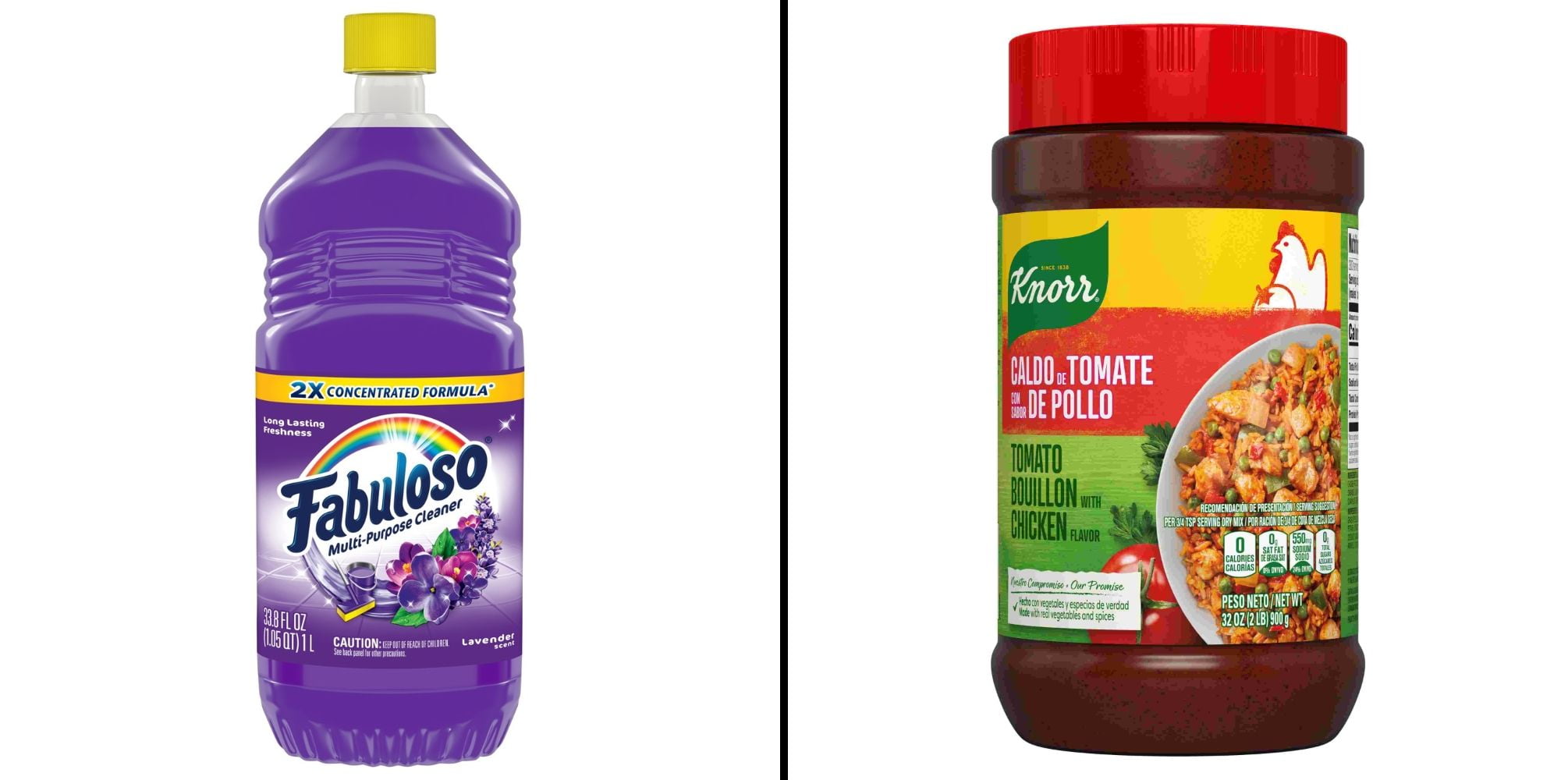 Fabuloso Lavender Multi-Purpose Cleaner & Knorr Tomato Chicken Granulated Bouillon