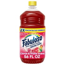 Fabuloso Multi-Purpose Cleaner, 2X Concentrated Formula, Citrus & Fruits with Baking Soda, 56 oz