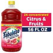 Fabuloso Multi-Purpose Cleaner, 2X Concentrated Formula, Citrus & Fruits with Baking Soda, 56 oz
