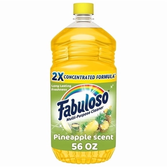 Fabuloso Multi-Purpose Cleaner, 2X Concentrated Formula, Floor Cleaner, Pineapple Scent, 56 fl oz
