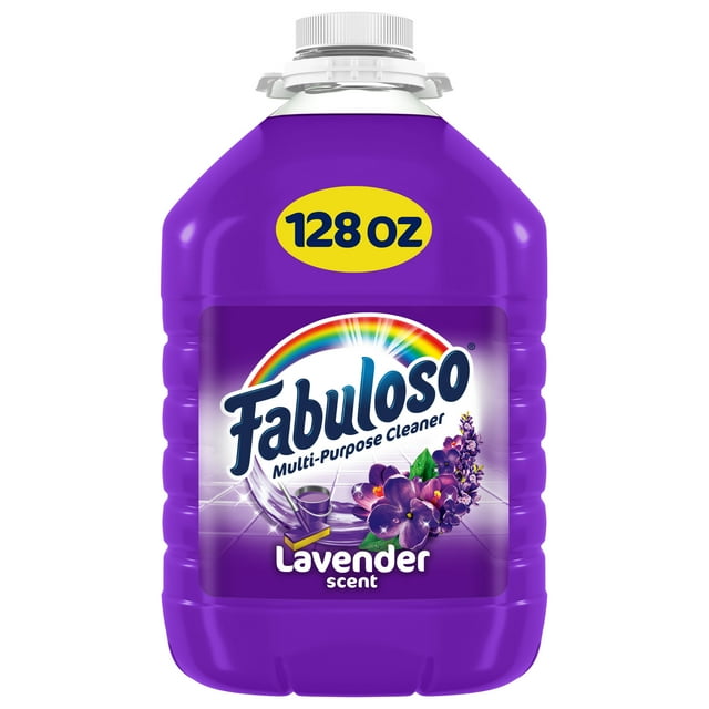 Fabuloso Multi-Purpose Cleaner, 2X Concentrated Formula, Lavender Scent, 128 oz