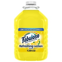 Fabuloso Multi-Purpose Cleaner, 2X Concentrated Formula, Lemon Scent, 128 oz