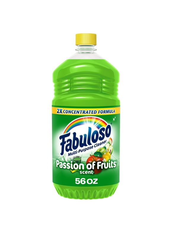 Fabuloso Multi-Purpose Cleaner, 2X Concentrated Formula, Passion of Fruits Scent, 56 oz
