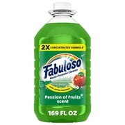 Fabuloso 2X Multi-Purpose Cleaner, No Rinse Floor Cleaner, Passion of Fruits Scent, 169 fl oz