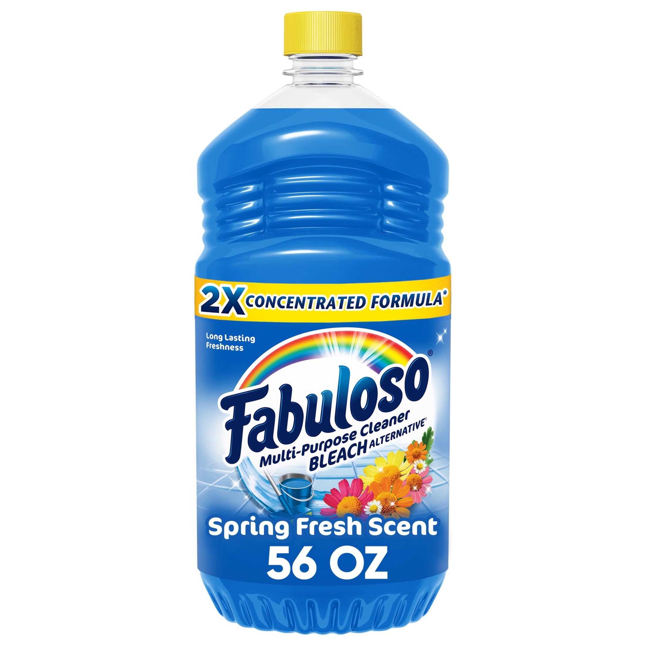 Fabuloso Multi-Purpose Cleaner, 2X Concentrated Formula, Spring Fresh Scent, 56 oz