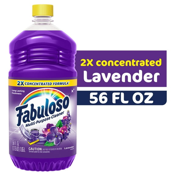 Fabuloso Multi-Purpose Cleaner & Floor Cleaner 2x Concentrated, Lavender - 56 fl oz