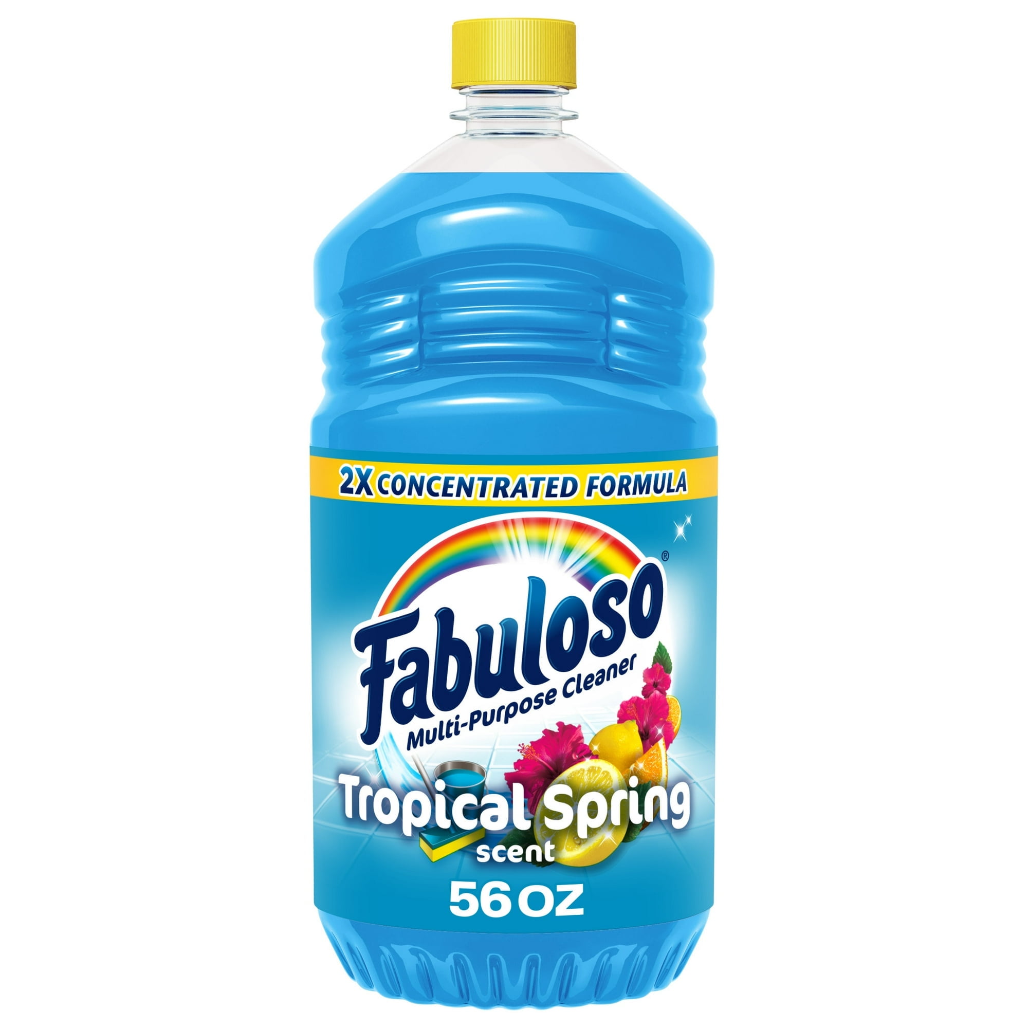 Fabuloso Multi-Purpose Cleaner & Floor Cleaner 2x Concentrated, Tropical Spring - 56 fl oz (pack of 2)