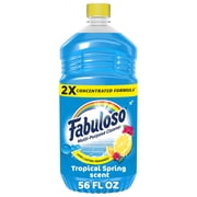 Fabuloso 2X Multi-Purpose Cleaner, No Rinse Floor Cleaner, Tropical Spring Scent, 56 fl oz