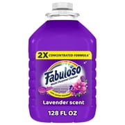 Fabuloso 2X Multi-Purpose Cleaner, No Rinse Floor Cleaner, Lavender Scent, 128 fl oz