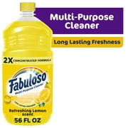 Fabuloso 2X Multi-Purpose Cleaner, No Rinse Floor Cleaner, Refreshing Lemon Scent, 56 fl oz