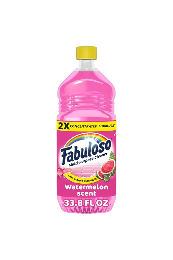 2X Multi-Purpose Cleaner, No Rinse Floor Cleaner, Watermelon Scent, 33.8 fl oz