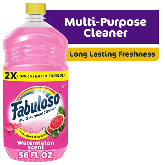 Fabuloso 2X Multi-Purpose Cleaner, No Rinse Floor Cleaner, Watermelon Scent, 56 fl oz