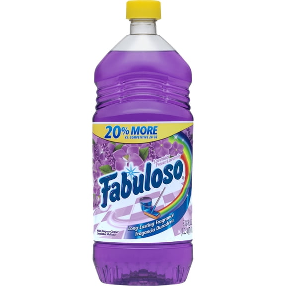 (12 pack) Fabuloso Multi Surface All Purpose Floor Cleaner, Lavender Scent, 33.8 fl oz