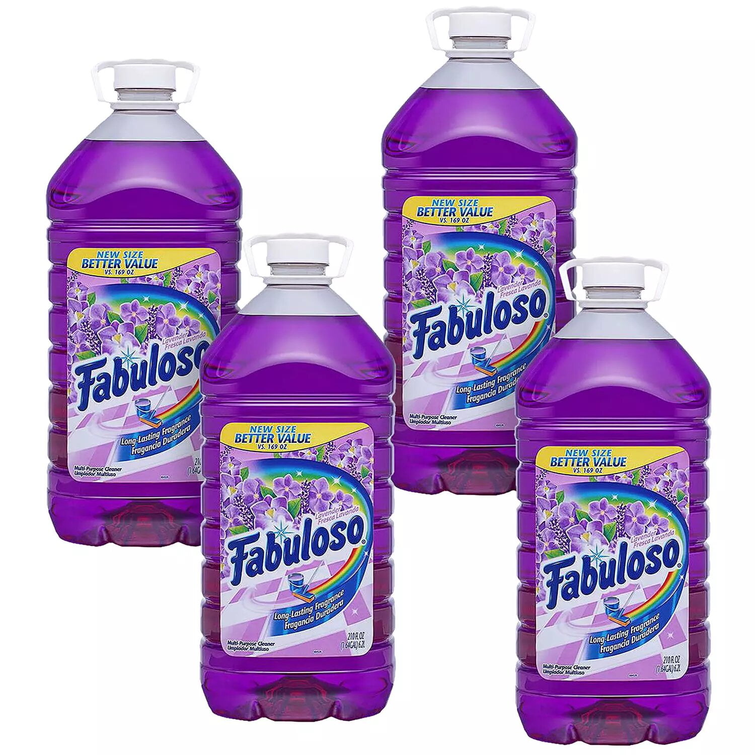 Fabuloso Multipurpose Cleaner, Lavender Scent 4pk. (1.64 gallons ea