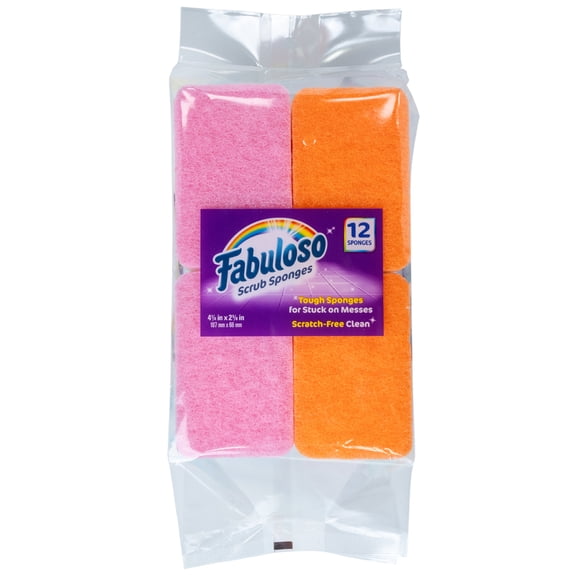 Fabuloso-Sponges Rainbow 12 CT