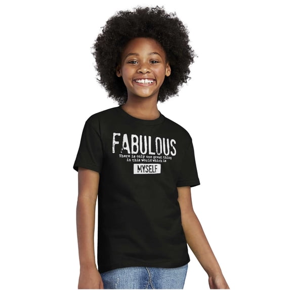Fabulous Confidence Ironic Definition Girls Kids T Shirt Tees Teen Brisco Brands S