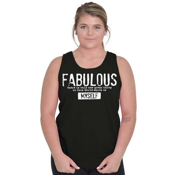 Fabulous Confidence Ironic Definition Tank Top Tee Shirt Women Brisco Brands X
