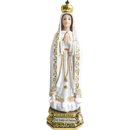 Fabulous Design Our Lady of Fatima Statue Catholic Virgin Virgen Santa Fatima Estatua (13 Inch)