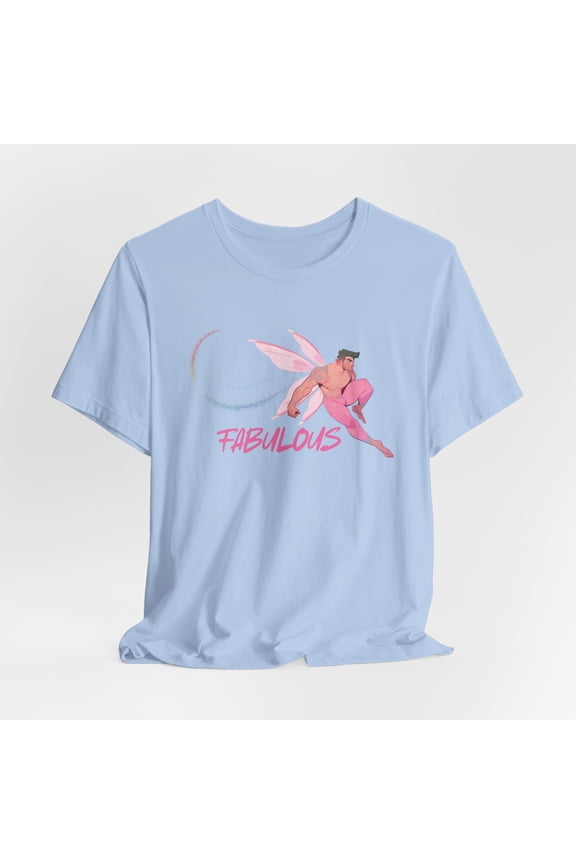 Fabulous Fairy Graphic Tee | Pride Rainbow Pixie Dust Shirt | Unisex Tee