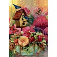 thumbnail image 1 of Fabulous Flowers Decorative Birds Butterfly Spring Garden Flag 12.5x18 inch, 1 of 6