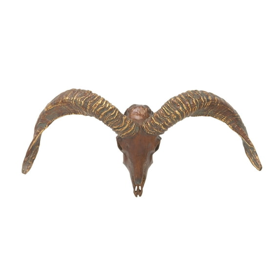 Fabulous Polystone Goat Horn Decor