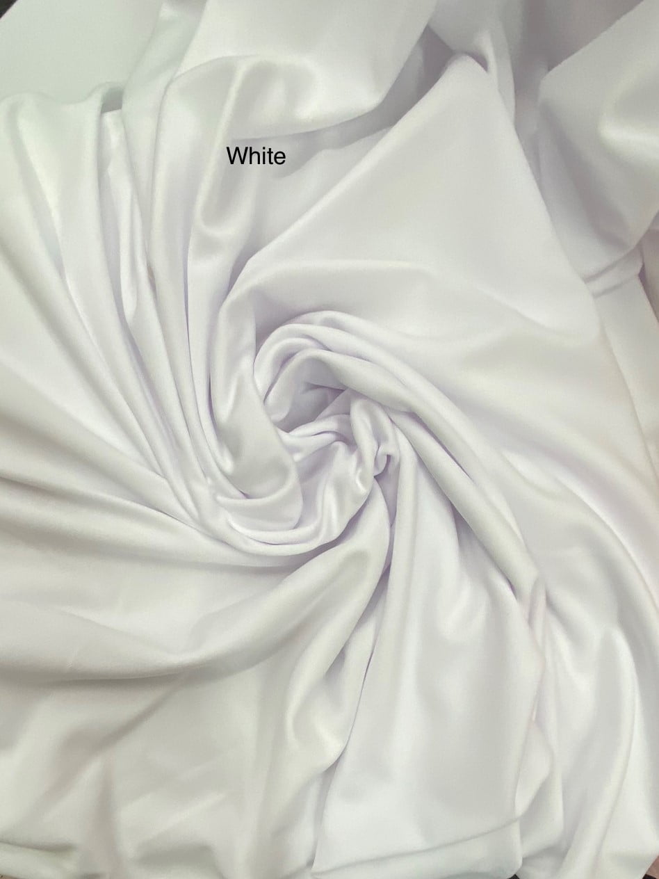 Fabulous Scuba Fabric, 60" Wide, Sells by the Yard from Sal Tex Fabrics, White