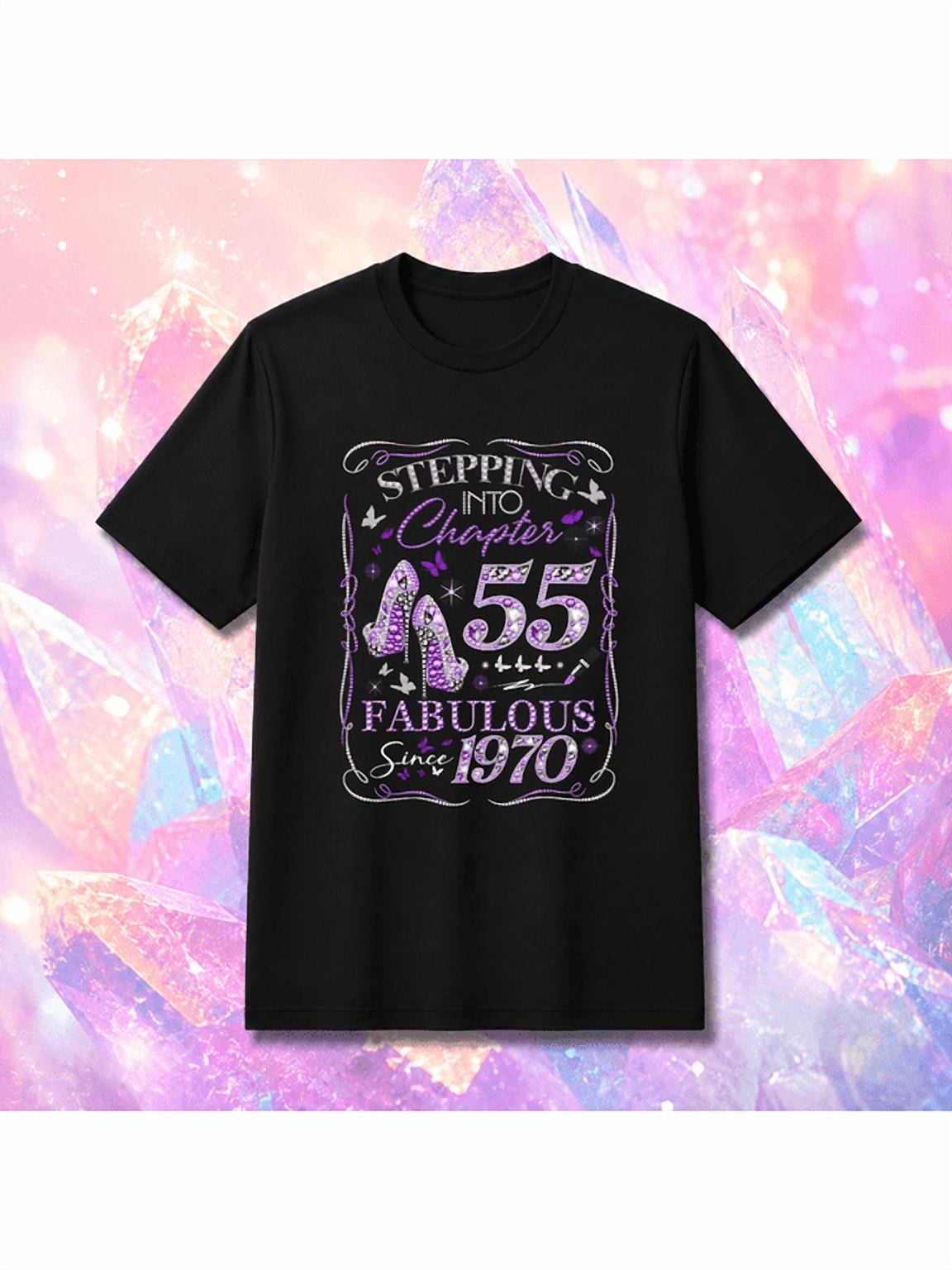 Fabulous Since 1970 Stepping Into Chapter 55 55th Birthday Retro Unisex ...