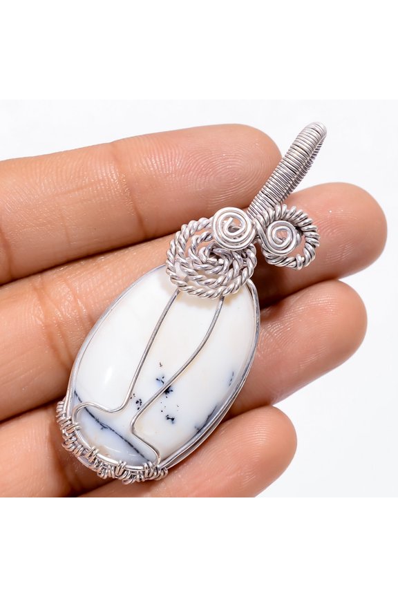 Fabulous Top Grade Qualite 100% Natural Ruby Zoisite Oval Shape Vintage Style Handmade Jewelry 925 Steling Silver Pendant 2.6" WSJ-4837