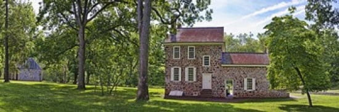 Facade of a building Washingtons Headquarters Valley Forge National Historic Park Philadelphia Pennsylvania USA Canvas Art - Panoramic Images (18 x 6)
